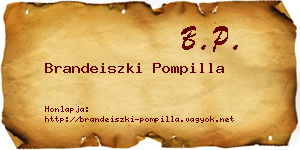 Brandeiszki Pompilla névjegykártya